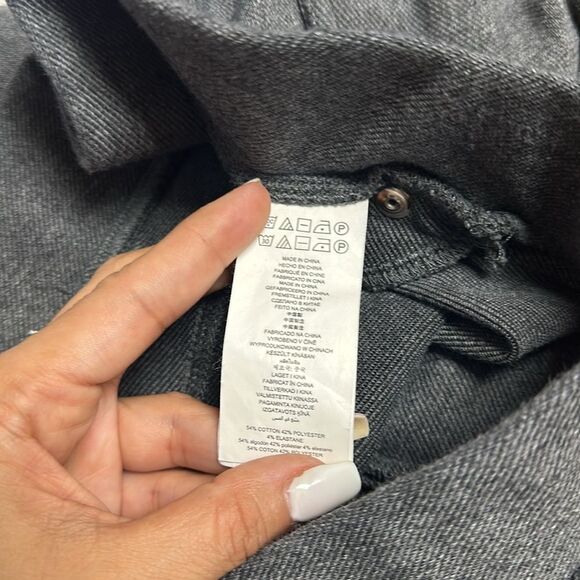 Michael Kors Stretchy Pull on Leggings Skinny Pants Sz LP Charcoal/Gray - Picture 7 of 8